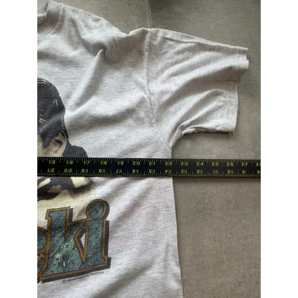 Vintage 1993 Alan Kulwicki NASCAR Winston Cup Champion T-Shirt Grey XL USA Made